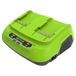 Greenworks 40V 8A Dubbele Acculader - Universel G40X2UC8, Laadt 2Ah Accu op in 30 Minuten, 3 Jaar Garantie