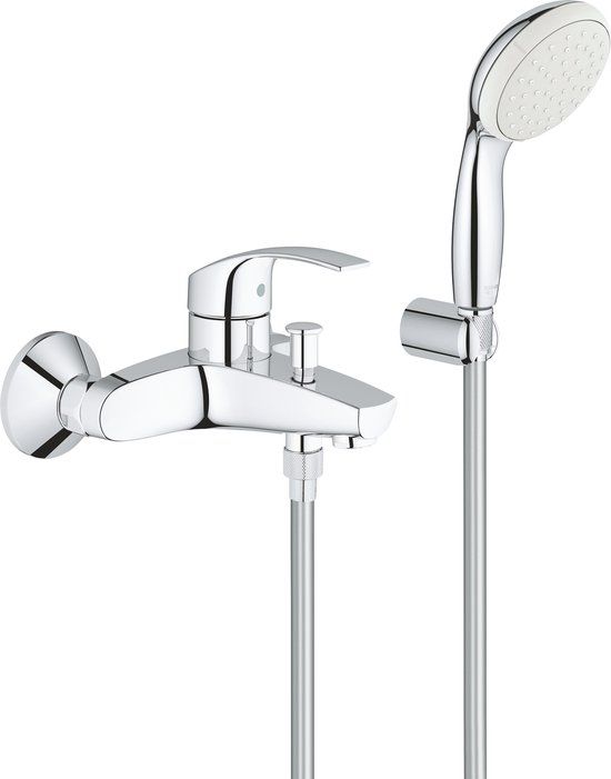 GROHE Eurosmart Badkraan - Chroom - Met Doucheset - 15cm - 3330220A