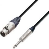 Adam Hall Cables 5 STAR MFP 1000 Microfoonkabel Neutrik XLR vrouwelijk naar 6,3 mm jack mono 10 m