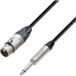 Adam Hall Cables 5 STAR MFP 1000 Microfoonkabel Neutrik XLR vrouwelijk naar 6,3 mm jack mono 10 m