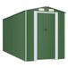 vidaXL Tuinschuur Groen Staal 440 x 223 cm