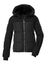 killtec KSW 111 Wmn Ski Qltd Jckt dames Gewatteerd jack/functionele jas in donslook met capuchon en afritsbare sneeuwvanger
