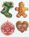 Luca-S Kruissteek borduurpakket speelgoedset winterdecoratie 4 stuks telpatroon