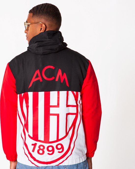 Official Fanwear AC Milan Windbreaker Rood Polyester Mannen XL