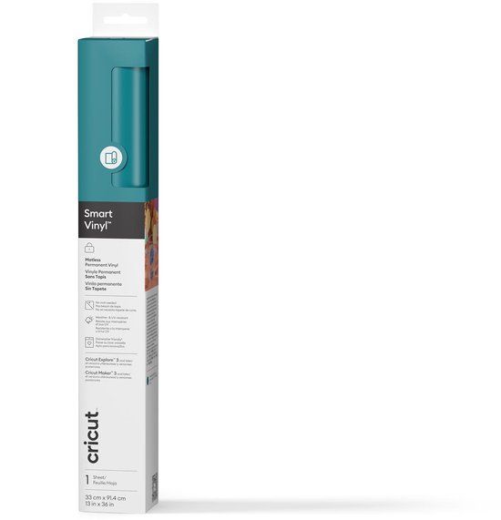 Cricut Smart Vinyl Permanent 33x91cm 1 sheet (Aqua)