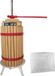 Gude Fruitpers / Wijnpers / appelpers 30 liter Bruin Hout