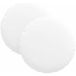 Coussin de siège 2 pièces blanc Ø30 x 13 cm tissu