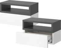 Vicco Urbano Nachtkastje – Set van 2 Antraciet