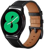 By Qubix Qubix - Lederen bandje - Zwart - Geschikt voor Huawei Watch 5 - 46mm