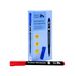 Raylu Paper 12 permanente markers, fijne punt, 0,6 mm, rood