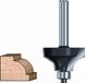 ENT Kwartrondfrees HM R5 met lager, Kolf 8mm