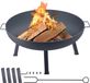 Bolt Edge Happiq Vuurschaal Deluxe - 85 cm - Koolstofstaal - Zwart