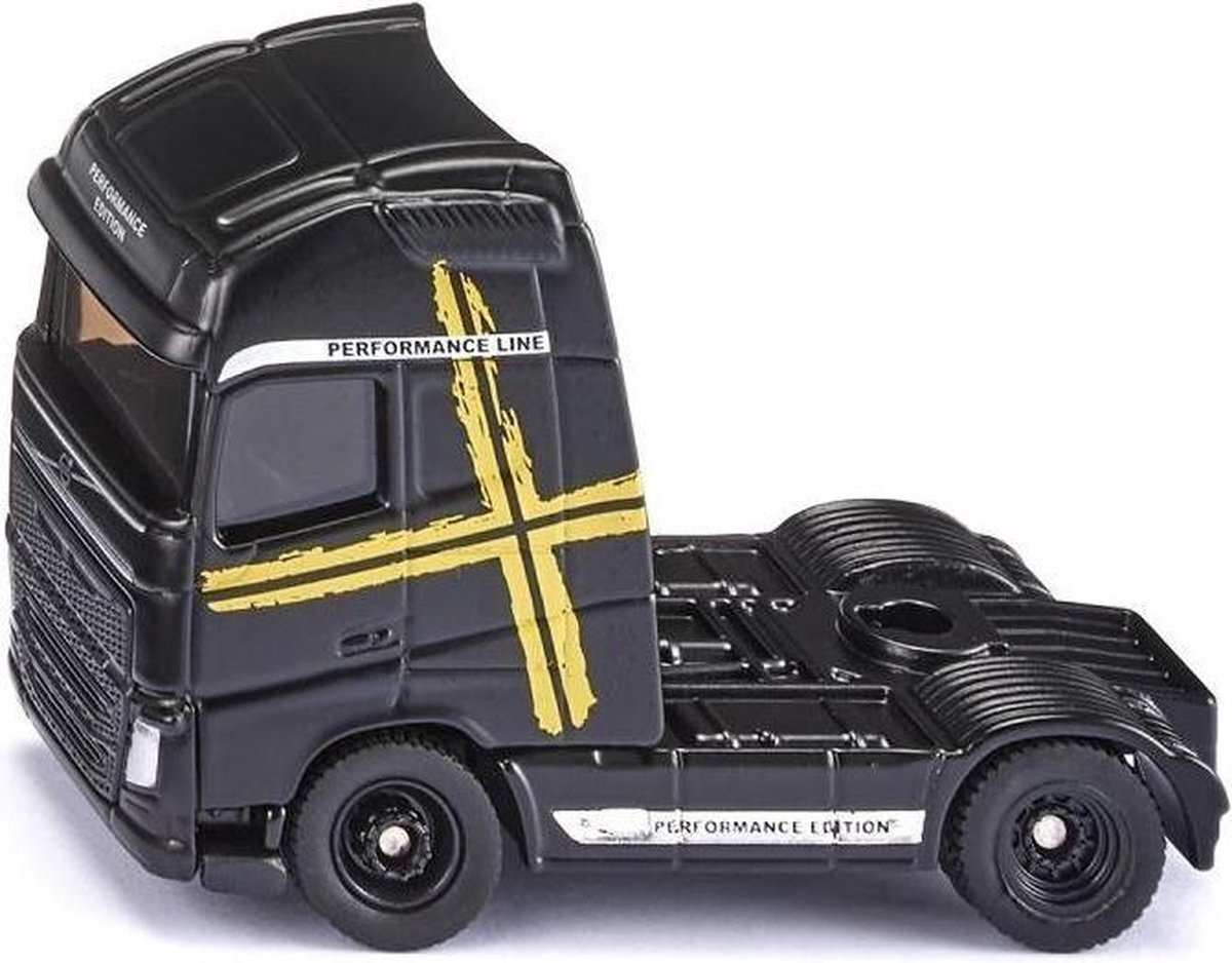 SIKU 1543, Volvo FH16 Performance Vrachtwagen, 1:87, zwart, metaal/kunststof, rubberen banden, kan worden gecombineerd met siku-opleggers met schaal 1:87