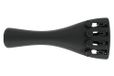 Wittner 918141 staartstuk viool Ultra 1/4 - hightech kunststof - 4 fijnstemmers - ultralicht - met nylon-inhaaksnaar - zwart