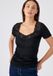 Damart - T-shirt met korte mouwen zijdezacht Thermolactyl - Dames - Zwart - 50-52 (XL)