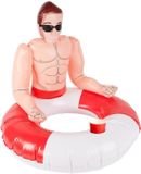 Inflatable Smiffys Inflatable Lifeguard Hunk Swim Ring