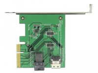 Delock 89923 Interfacekaart/-adapter Intern SAS PCIe 3.0 NVMe 24 Gbit/s