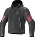 Alpinestars Zaca Air Venom WP Jas Zwart Helderrood - Jas