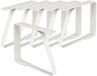 Unyqoos® Set de 6 pinces de nappe en acier inoxydable, blanc