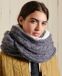 Superdry Dames Tweed Colsjaal met Kabelpatroon