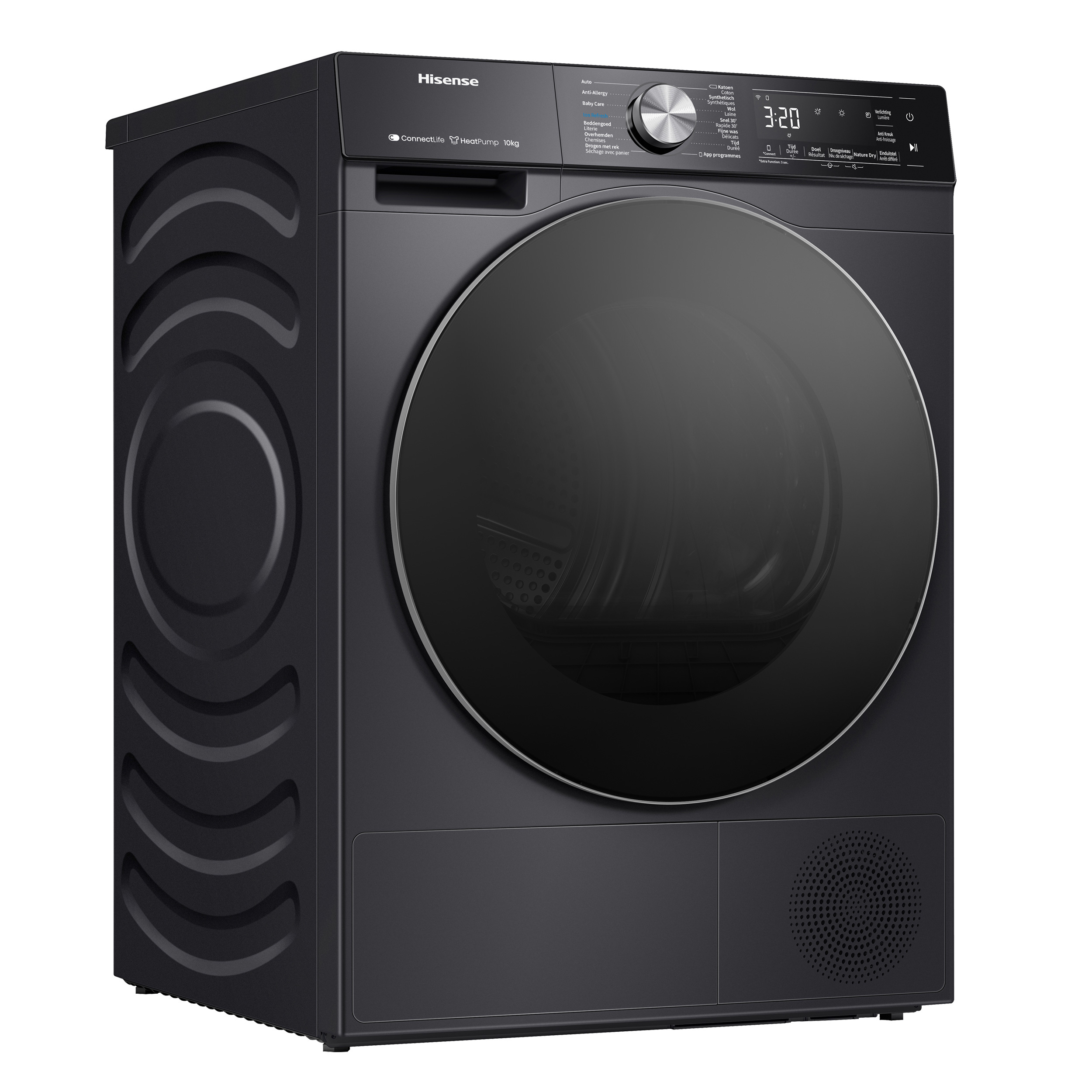 Hisense DH5S102BB - Warmtepompdroger - 10 kg - A+++ - Zwart
