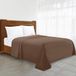 Elegant Comfort Luxe plat laken kreukvrij 1500 draadtelling Egyptische kwaliteit 1-delig plat laken, kingsize formaat, taupe