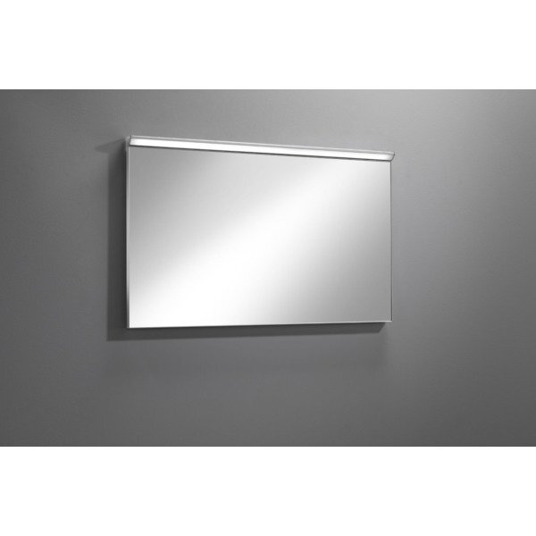 Royal Plaza Merlot spiegel 140x60 cm.LED verlichting en dimmer zilver