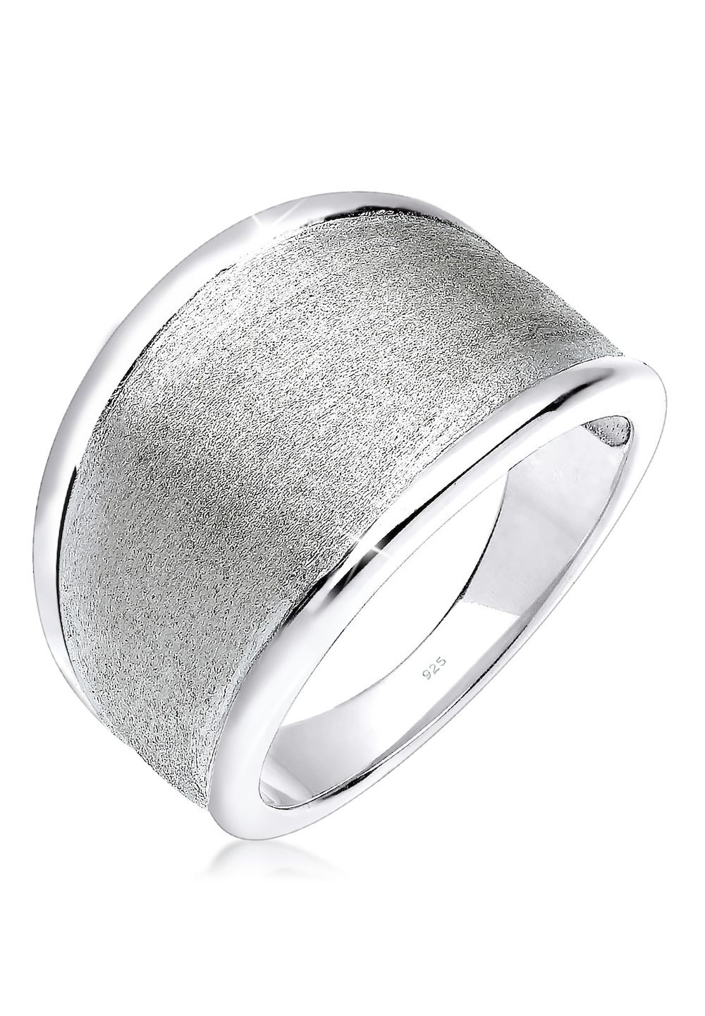 Elli Ring Dames Basis Mat Statement Trend - 925 Sterling Zilver