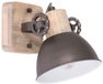Mexlite Plafondlamp Gearwood 7968A Antraciet Hout/Metaal E27