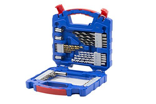 KRINO 09030284 startset voor schroeven en boren, blauw, 36-delig