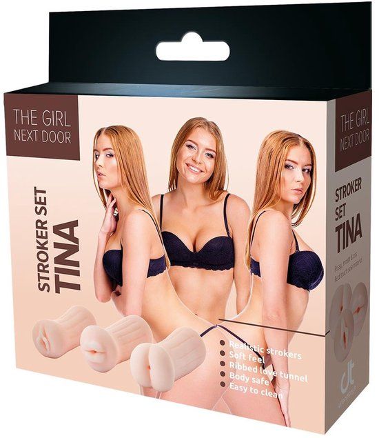 Dreamtoys The Girl Next Door Tina - Set van 3 masturbators