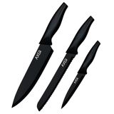 Axer Black Knife Set 3 pcs