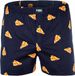 Happy Shorts Boxershort Pizza Print - Heren - Maat M - Blauw
