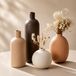 Omgoods - Set de 4 vases décoratifs en céramique couleurs Morandi