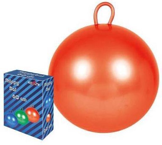 Gebro Skippybal oranje 60 cm voor kinderen - Skippyballen buitenspeelgoed voor jongens/meisjes