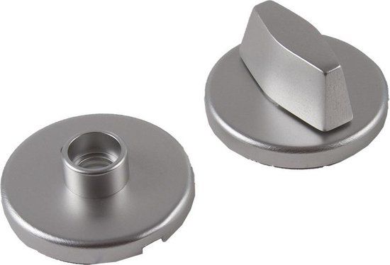 Ami toiletgarnituur - vrij/bezet - rond - ø55x7,5mm - WC 8mm - aluminium - Irox