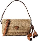 GUESS Ofelia Flap Shoulder Bag Natural / Cognac Lichtbruin
