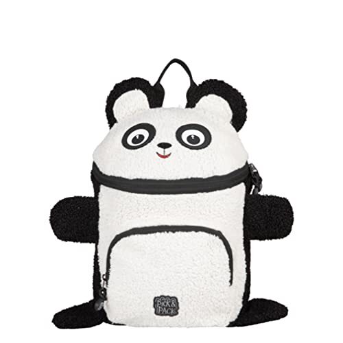 Pick Pack Unisex Black Teddy Panda Shape Backpack S, S