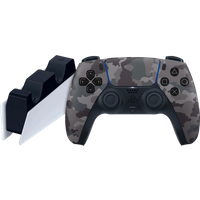 Sony PlayStation 5 DualSense Controller Grey Camo + Charging Station