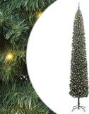 vidaXL Kunstkerstboom Groen 270 cm PVC en Staal en Kunststof