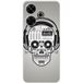 Xiaomi Redmi 13 4G Skull music bedrukt siliconen hoesje