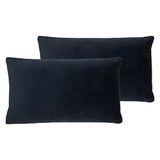 Evans Lichfield Sunningdale polyester gevulde kussens (Twin Pack), middernacht, 30 x 50 cm