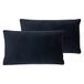 Evans Lichfield Sunningdale polyester gevulde kussens (Twin Pack), middernacht, 30 x 50 cm
