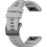 Techsuit Bracelet W060 pour Garmin Watch Fenix / Forerunner Series, 22mm, Gris