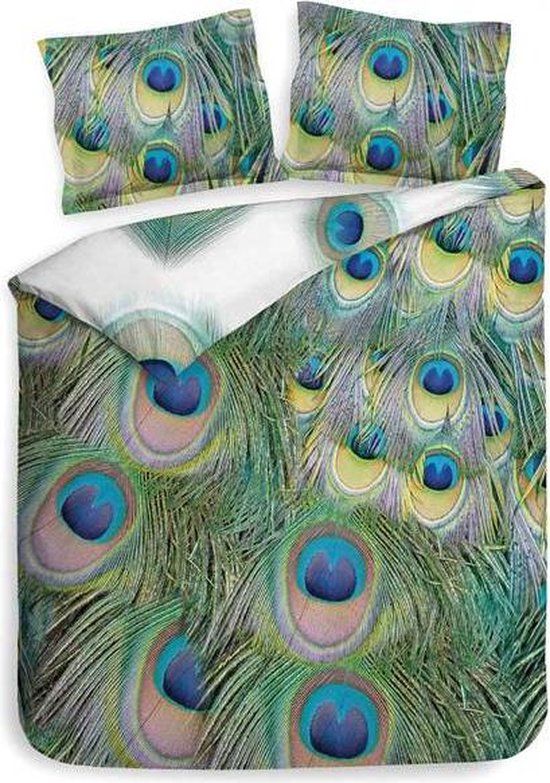 Heckett & Lane Kari Dekbedovertrek 200 x 220 cm - groen
