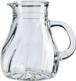 Carafe série 0,5 L set de 6 carafes en verre aspect spirale