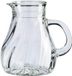 Carafe série 0,5 L set de 6 carafes en verre aspect spirale