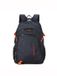 Aoking Sac à dos unisexe, noir, sac de jour, 20,7 L