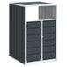 Abri pour 1 conteneur 72x81x115 cm acier anthracite