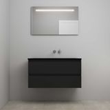 On-Line Badkamermeubelset - 100 cm - Mat Zwart